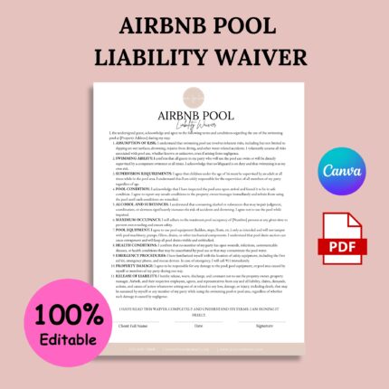 Airbnb Pool Liability Waiver