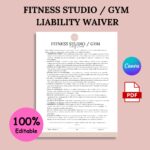Fitness Studio Gym Liability Waiver