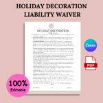 Holiday Decoration Liability Waiver
