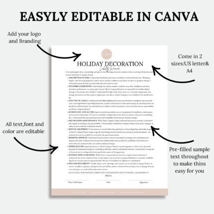 Holiday Decoration Liability Waiver (2)