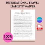 INTERNATIONAL TRAVEL Liability Waiver