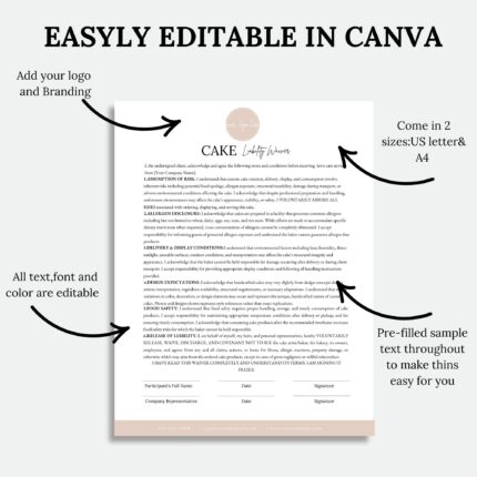 cake Liability Waiver