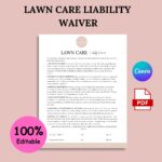 lawn care Liability Waiver